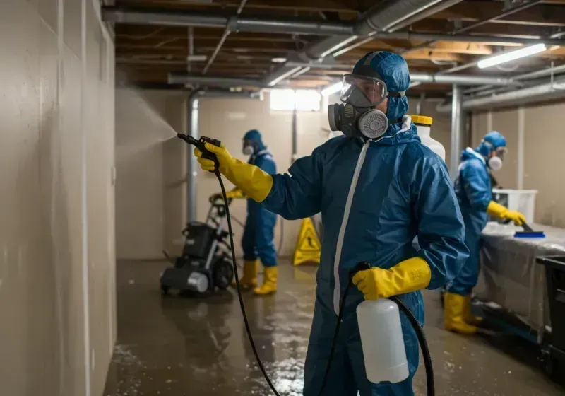 Basement Sanitization and Antimicrobial Treatment process in Fairfield County, SC